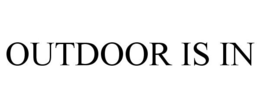 OUTDOOR IS IN trademark