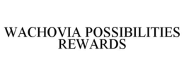 WACHOVIA POSSIBILITIES REWARDS trademark