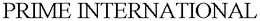 PRIME INTERNATIONAL trademark