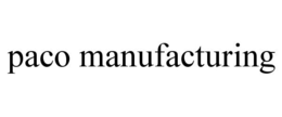 PACO MANUFACTURING trademark