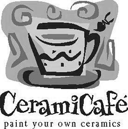 CERAMICAFÉ PAINT YOUR OWN CERAMICS trademark