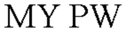 MY PW trademark