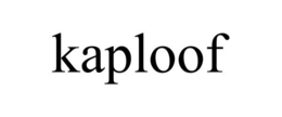 KAPLOOF trademark