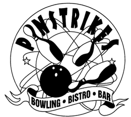 PINSTRIKES BOWLING · BISTRO · BAR trademark