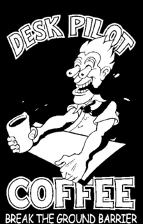 DESK PILOT COFFEE BREAK THE GROUND BARRIER trademark