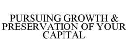 PURSUING GROWTH & PRESERVATION OF YOUR CAPITAL trademark