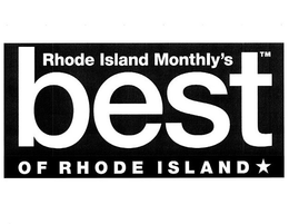 RHODE ISLAND MONTHLY'S BEST OF RHODE ISLAND trademark