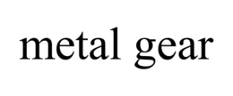 METAL GEAR trademark