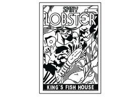 SPINY LOBSTER KING'S FISH HOUSE trademark