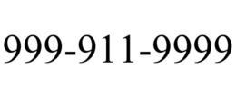 999-911-9999 trademark