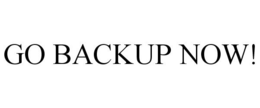 GO BACKUP NOW! trademark