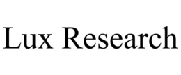 LUX RESEARCH trademark