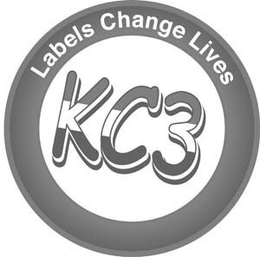 LABELS CHANGE LIVES KC3 trademark
