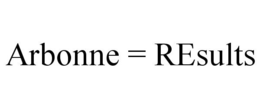 ARBONNE = RESULTS trademark