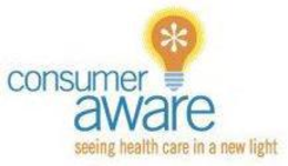 CONSUMER AWARE SEEING HEALTH CARE IN A NEW LIGHT trademark