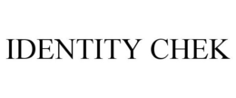 IDENTITY CHEK trademark