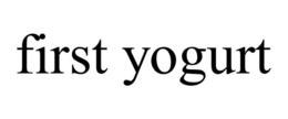 FIRST YOGURT trademark