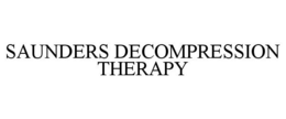 SAUNDERS DECOMPRESSION THERAPY trademark