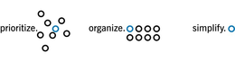PRIORITIZE. ORGANIZE. SIMPLIFY. trademark
