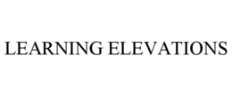 LEARNING ELEVATIONS trademark