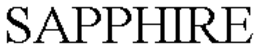 SAPPHIRE trademark