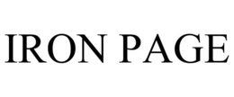 IRON PAGE trademark
