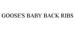 GOOSE'S BABY BACK RIBS trademark