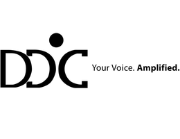 DDC YOUR VOICE. AMPLIFIED. trademark
