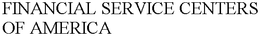 FINANCIAL SERVICE CENTERS OF AMERICA trademark