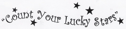 "COUNT YOUR LUCKY STARS" trademark