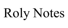 ROLY NOTES trademark