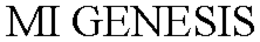 MI GENESIS trademark