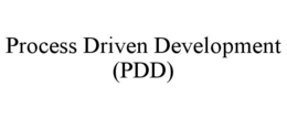 PROCESS DRIVEN DEVELOPMENT (PDD) trademark