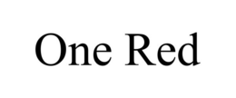ONE RED trademark
