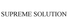 SUPREME SOLUTION trademark
