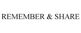 REMEMBER & SHARE trademark