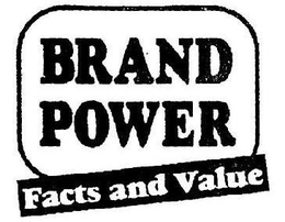 BRAND POWER FACTS AND VALUE trademark