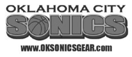 OKLAHOMA CITY SONICS WWW.OKSONICSGEAR.COM trademark