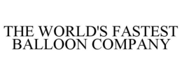 THE WORLD'S FASTEST BALLOON COMPANY trademark