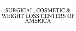 SURGICAL, COSMETIC & WEIGHT LOSS CENTERS OF AMERICA trademark