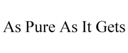 AS PURE AS IT GETS trademark