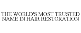 THE WORLD'S MOST TRUSTED NAME IN HAIR RESTORATION trademark