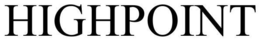 HIGHPOINT trademark