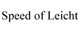 SPEED OF LEICHT trademark