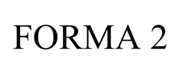 FORMA 2 trademark