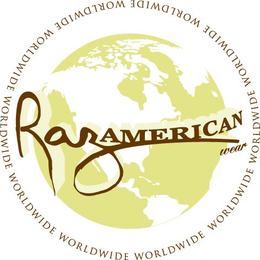 RAZAMERICAN WEAR WORLDWIDE trademark