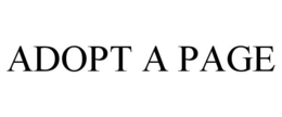 ADOPT A PAGE trademark