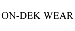 ON-DEK WEAR trademark