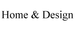 HOME & DESIGN trademark