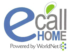 E CALL HOME POWERED BY WORLD NET trademark